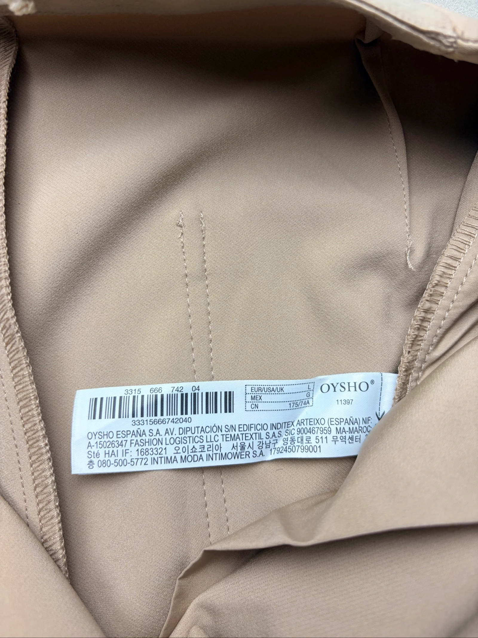Calça de fato OYSHO bege/taupe – Novo com etiqueta – Tamanho L – photo 6